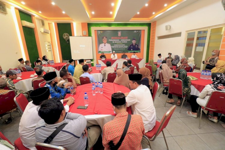 Caption : Suasana Sosialisasi Pemberantasan Rokok Ilegal Di Kota Probolinggo