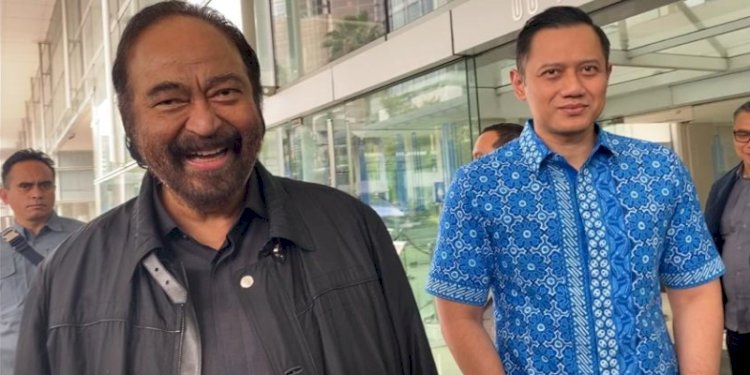 Ketua Umum Partai Nasdem Surya Paloh dan Ketua Umum Partai Demokrat Agus Harimurti Yudhoyono/RMOL