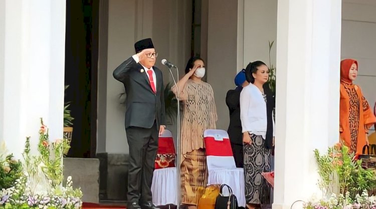 Wali Kota Malang, Drs. H. Sutiaji saat menjadi  Inspektur upacara Hari Kesaktian Pancasila/Ist