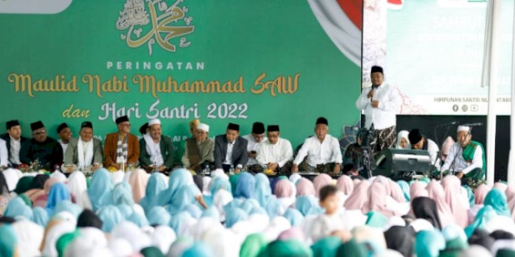 Himpunan Santri Nusantara (HISNU) menggelar kegiatan peringatan Maulid Nabi Muhammad SAW dan Hari Santri Nasional 2022/Ist