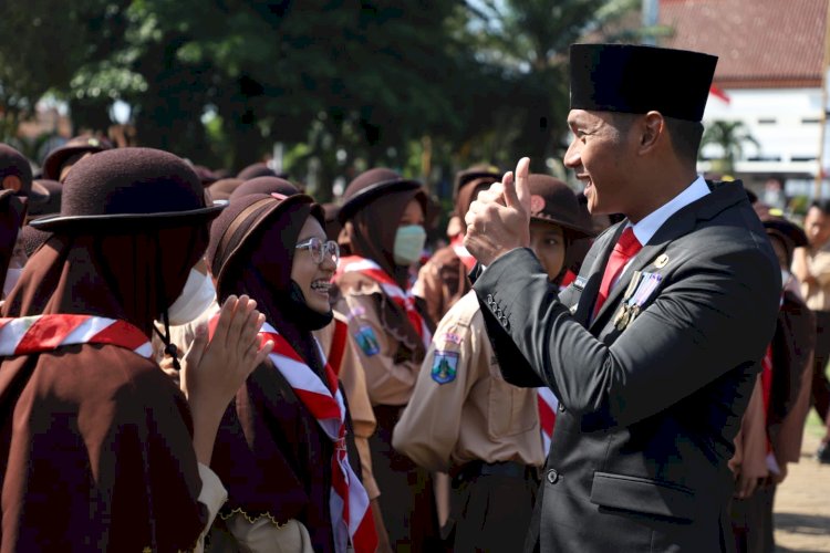 Bupati Tuban Aditya  Halindra Faridzky Saat Peringatan Hari Sumpah Pemuda Ke 94 