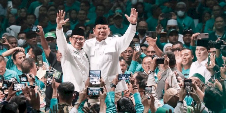 Ketua Umum Partai Gerindara Prabowo Subianto dan Ketua Umum PKB Muhaimin Iskandar/Net