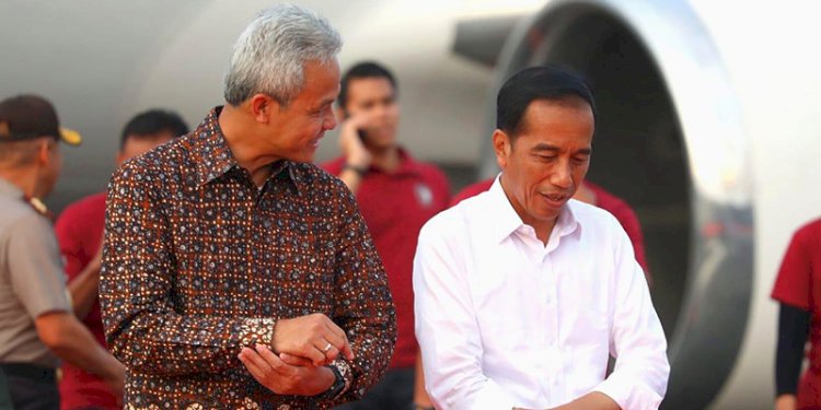 Ganjar Pranowo dan Presiden Jokowi/Net