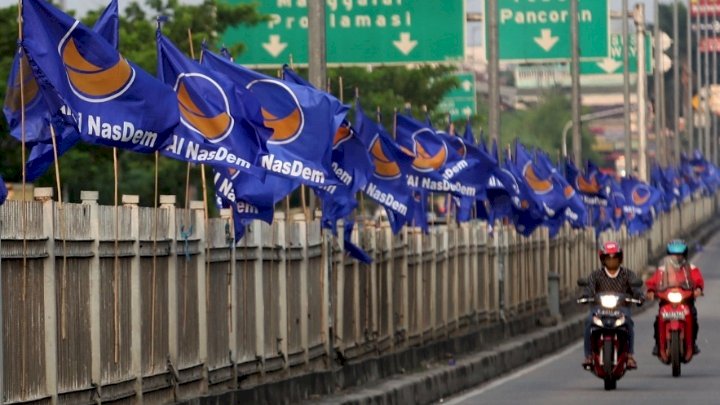 Ilustrasi Bendera Nasdem. /Ist