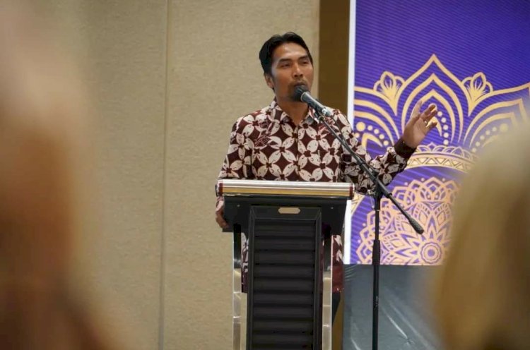 Bupati Madiun H Ahmad Dawami saat jadi narasumber di Grand Mercure Malang/ist