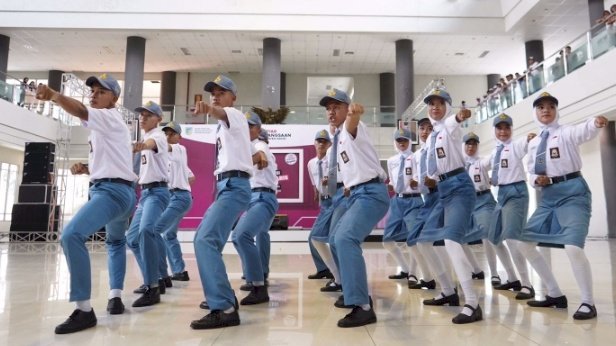 Foto : Pelajar saat ikuti gebyar kebangsaan 2022