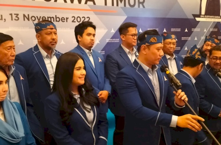 Ketua Umum Partai Demokrat AHY saat melantik Ketua DPC se-Jatim di Kota Batu/RMOLJatim