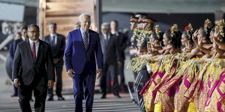 Presiden AS Joe Biden mendarat di Bali untuk menghadiri KTT G20, November 2022/Net