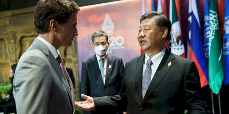 PM Kanada, Justin Trudeau, bertemu Presiden China Xi Jinping di KTT G20 Bali/Net