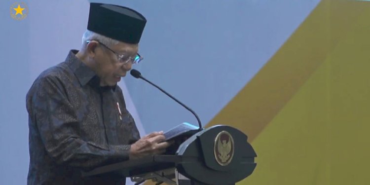 Wakil Presiden RI, Maruf Amin, menutup Muktamar ke-48 Muhammadiyah/Repro