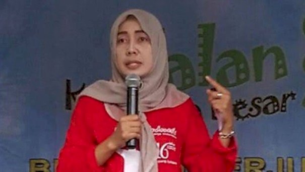 Teks foto Presiden ASPEK Indonesia, Mirah Sumirat/net