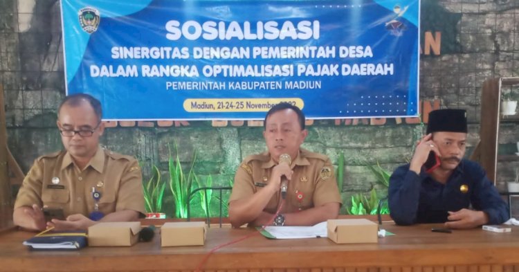 Sosialisasi sosialisasi sinergitas untuk optimalisasi pajak di desa Suluk kecamatan Dolopo kabupaten Madiun/ist