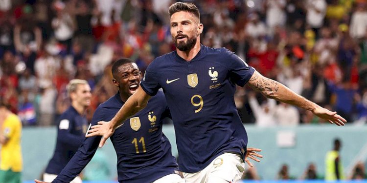 Olivier Giroud masih menunjukkan ketajamannya bersama Prancis di Piala Dunia 2022/Net