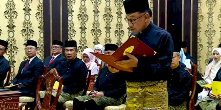 Pelantikan Perdana Menteri Malaysia Anwar Ibrahim/net