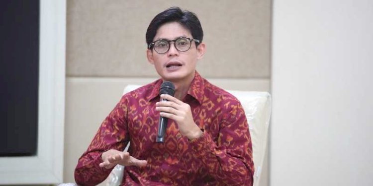 Anggota KPU RI, August Mellaz, dalam diskusi bertajuk "Media Sosial untuk Optimalisasi Tingkat Partisipasi Pemilih Millenial", di Kantor Komisi Pemilihan Umum (KPU) RI, Jalan Imam Bonjol, Menteng, Jakarta Pusat, Jumat (25/11)/RMOL