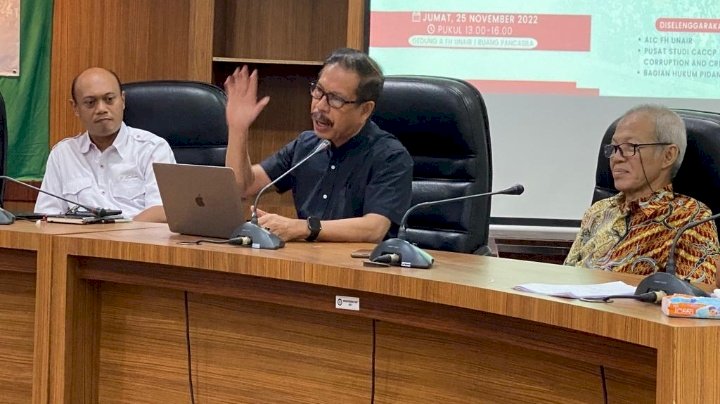 Caption : FGD dengan tema Pertanggungjawaban Pidana Kasus Tragedi Kanjuruhan Malang. 