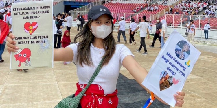 Kampanye persatuan di Gerakan Nusantara Bersatu di Stadion Utama Gelora Bung Karno (SU GBK) Senayan, Jakarta/Net