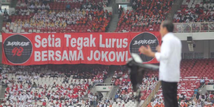 Presiden Jokowi saat menghadiri acara Gerakan Nusantara Bersatu/Net