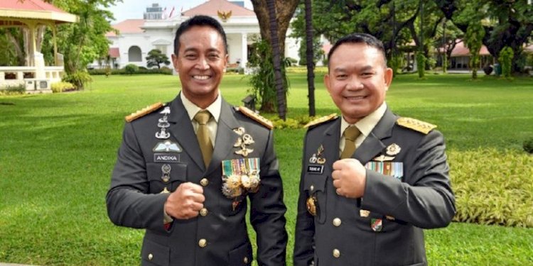 Panglima TNI Jenderal Andika Perkasa dan KSAD Jenderal Dudung Abdurachman/Net