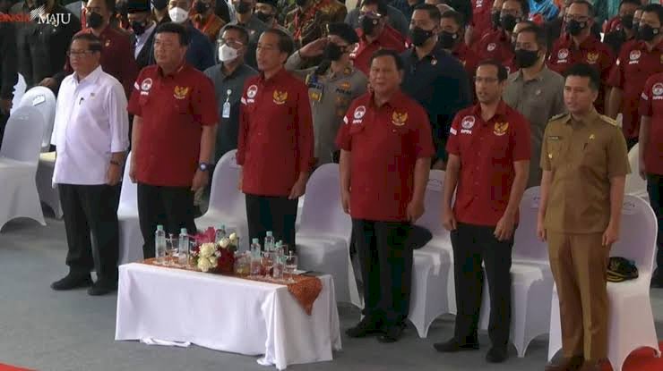 Presiden Jokowi saat meresmikan AMN di Surabaya 