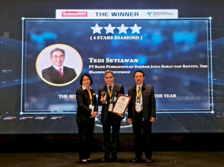 Kembali Torehkan Prestasi, Direktur Operasional bank bjb Raih The Best Human Capital Director Of The Year 2022./Ist.