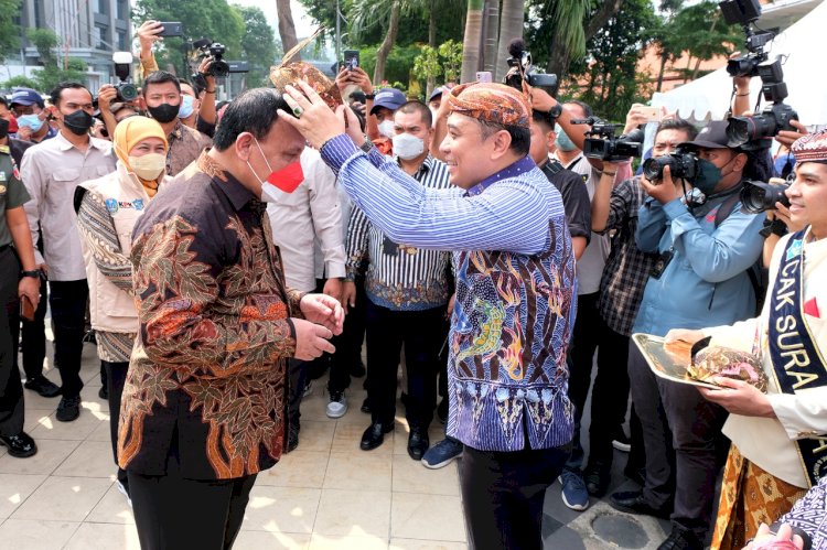 Wali Kota Eri Cahyadi bersama Ketua KPK Firli Bahuri/Ist