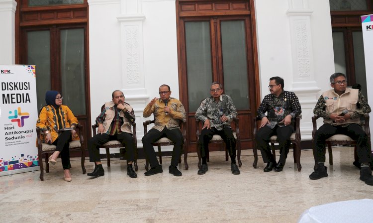 Bincang bersama media dalam acara peringatan Road to Hari Hakordia Tahun 2022 yang digelar di Balai Pemuda Alun-alun Surabaya/RMOLJtim