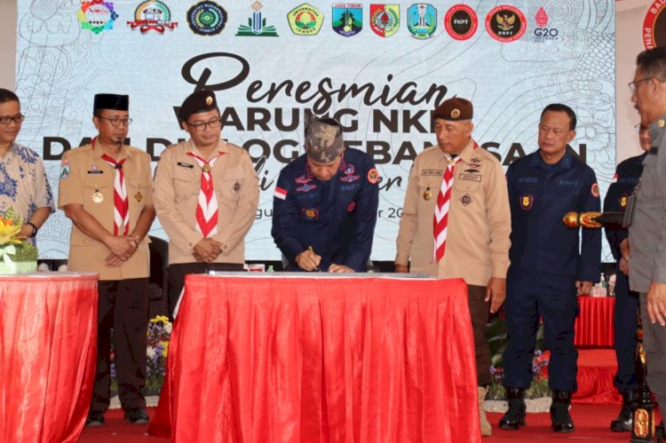 Kepala BNPT Komjen Pol Boy Rafli Amar saat peresmian Warung NKRI di City Forest Arum Sabil Jember/RMOLJatim