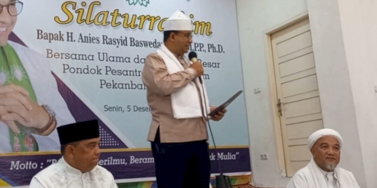 Anies Rasyid Baswedan di Pondok Pesantren Babussalam, Pekanbaru, Riau/Ist