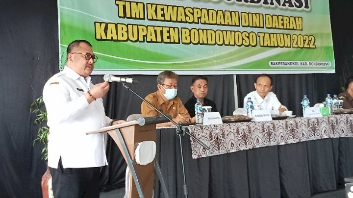 Ket Foto : Rakor Tim Kewaspadaan Dini Daerah Bondowoso/RMOLJatim