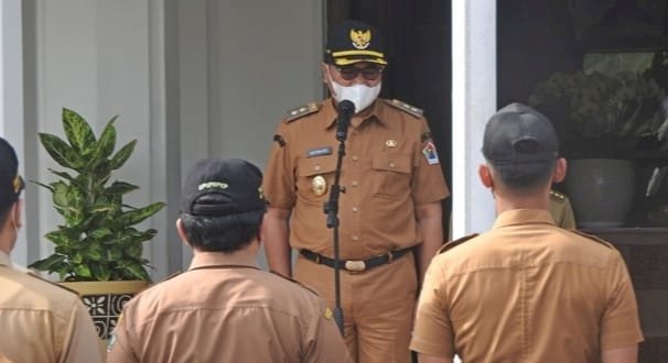 Wakil Wali Kota Malang, Ir. H. Sofyan Edi Jarwoko saat pimpin apel/Ist