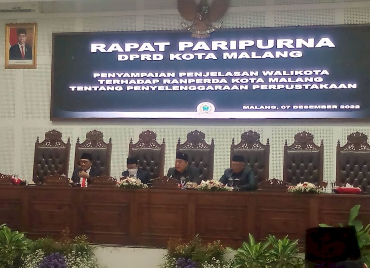 Suasana Rapat Paripurna di Gedung DPRD Kota Malang/RMOLJatim