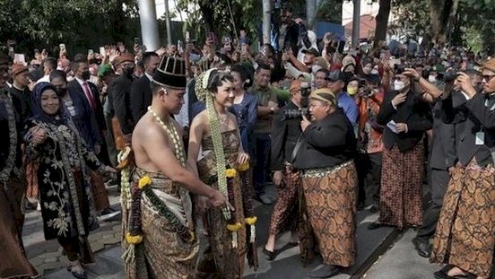 Pernikahan anak bungsu Presiden Joko Widodo, Kaesang Pangarep dengan Erina Gundono/Net