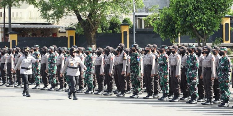 Prajurit TNI-Polri sedang melaksanakan Diklat Integrasi/Net