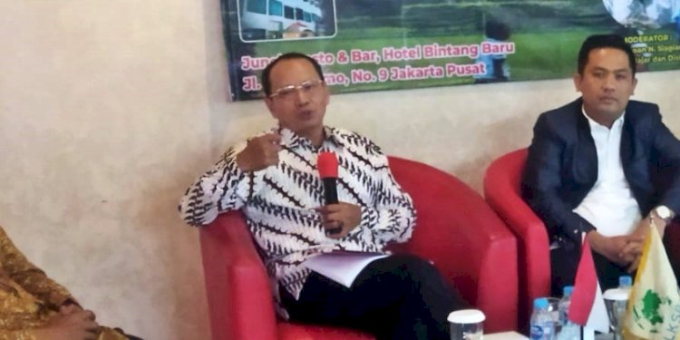  Direktur Eksekutif Indonesian Public Institute (IPI), Karyono Wibowo, dalam diskusi Refleksi Akhir Tahun bertajuk "Quo Vadis Arah Pembangunan Nasional"/RMOL