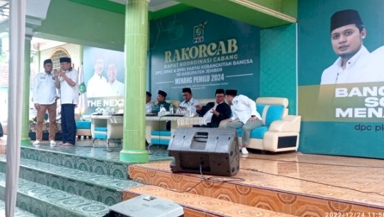 Foto; kegiatan rakor DPC PKB dengan OAC dan Ranting 