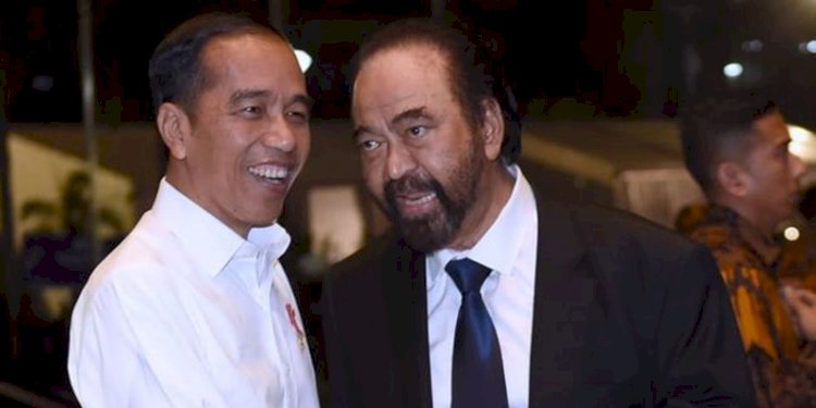 Ketua Umum Partai Nasdem Surya Paloh bersama Presiden Joko Widodo dalam satu kesempatan/Net