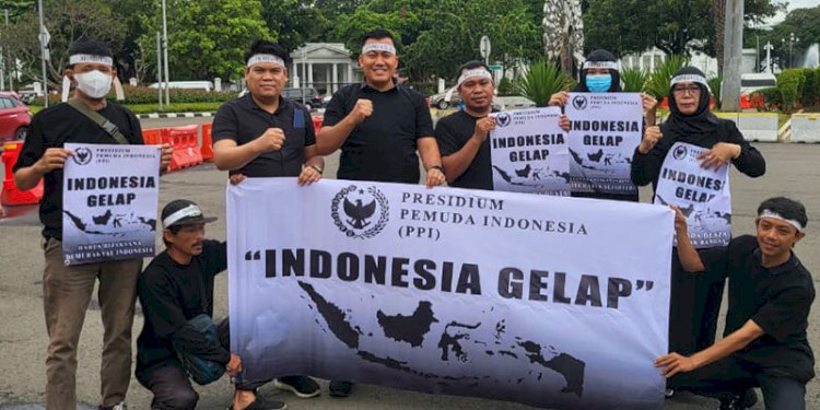 Aksi PPI di depan Istana Negara/Ist