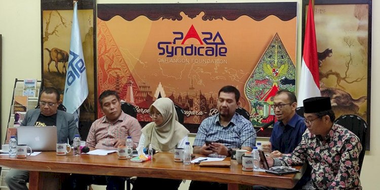 Direktur PARA Syndicate Ari Nurcahyo dalam diskusi publik bertajuk “Proyeksi Politik 2023, Membaca Arah Pemilu 2024: Terbuka atau Tertutup” di kawasan Jakarta Selatan, Rabu (4/1).