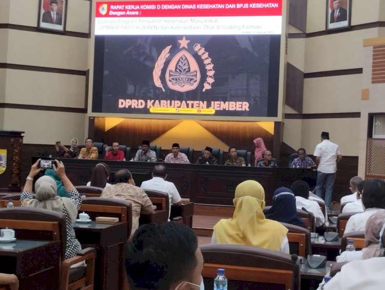 RDP Komisi D dengan Kepala Dinkes, 3 Direktur RS milik pemerintah dan 50 Kepala Puskesmas di Jember/RMOLJatim