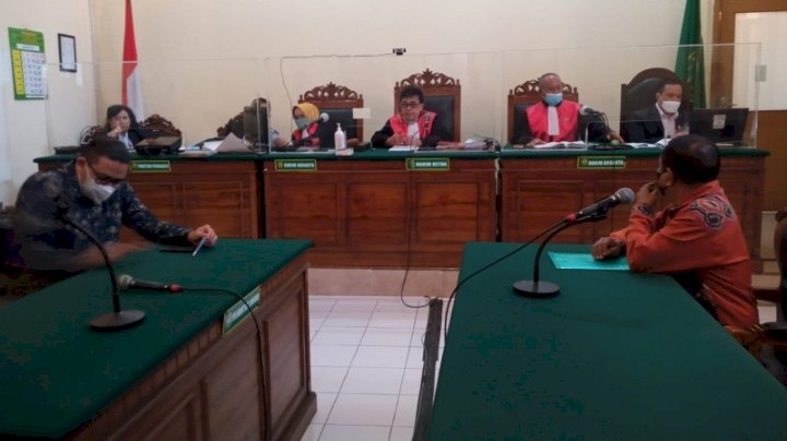 Teks foto: Sidang gugatan antara warga Darmo Hill dengan PT Dharma Bakti Adi Jaya/RMOLJatim