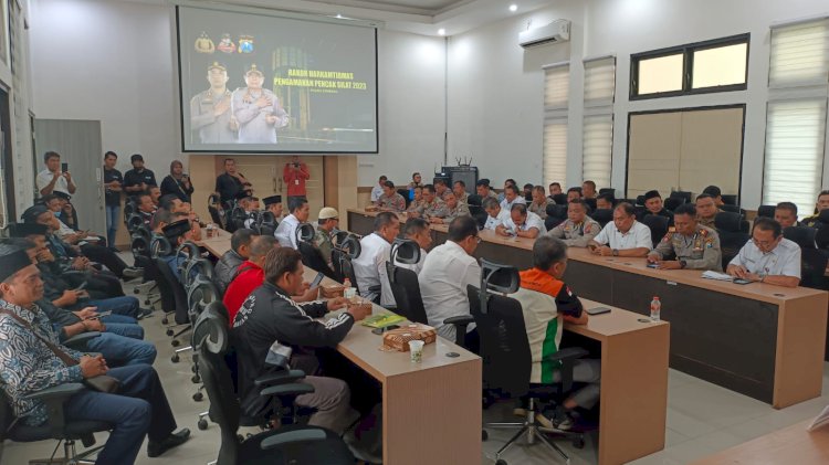 Pertemuan perguruan silat di ruang swagata Jombang/RMOLJatim