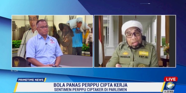 Tenaga Ahli Kantor Staf Kepresidenan Ali Mochtar Ngabalin (kanan)/Repro