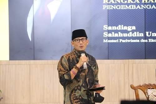 Menparekraf, Sandiaga S. Uno di Pendopo Wahyawibawa Graha Jember/Ist