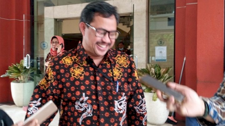 Teks foto: Ikhsan usai pertemuan dengan jajaran pimpinan DPRD Surabaya/RMOLJatim
