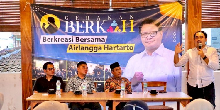 Komunitas ekonomi kreatif Kabupaten Jember mendeklarasikan dukungan untuk Airlangga Hartarto Capres 2024/Ist