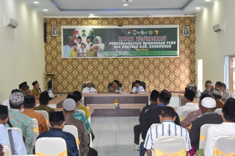 Rakor pemberangkatan rombongan PCNU ke Sidoarjo/ist