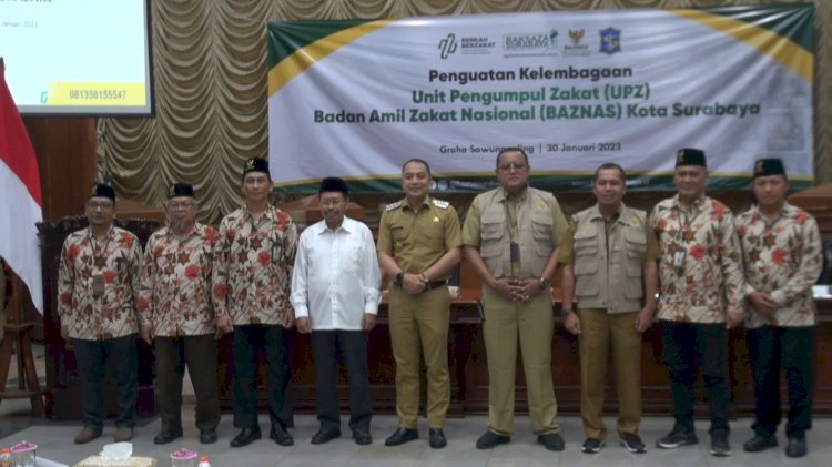 Wali Kota Eri Cahyadi bersama pengurus UPZ Baznas/ist