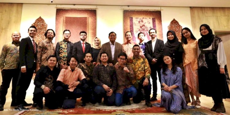 Menteri Pertahanan Prabowo Subianto menemui mahasiswa Indonesia di Wisma KBRI di Ankara, Turki/Ist