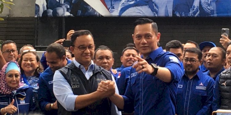 Anies Baswedan dan Ketum Demokrat Agus Harimurti Yudhoyono (AHY)/Net